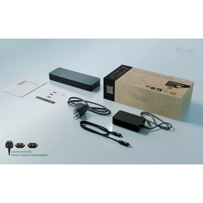 i-tec Thunderbolt 4 Intelligent Dual Display dokovacia stanica + Power Delivery 90 W