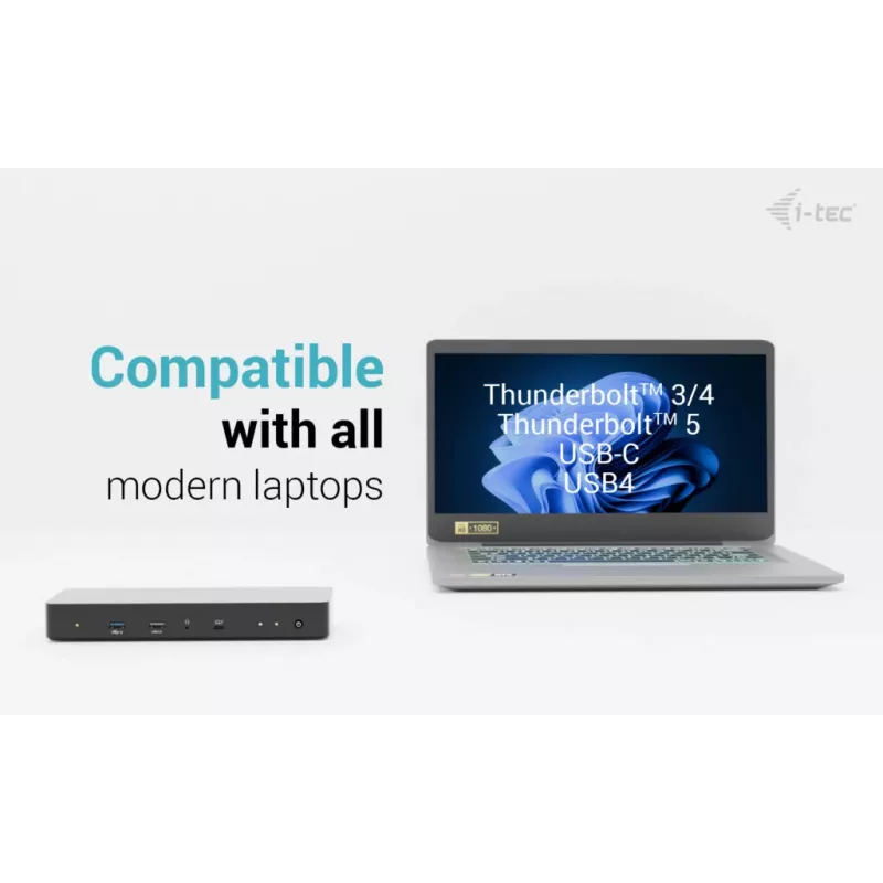 i-tec Thunderbolt 4 Intelligent Dual Display dokovacia stanica + Power Delivery 90 W