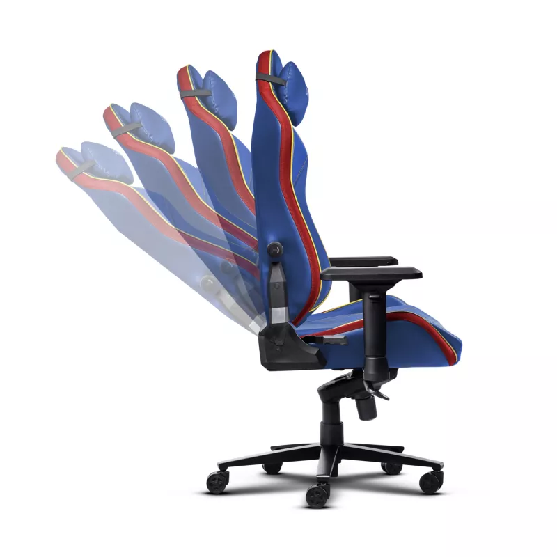 Herná stolička TRUST RUYA PRO GXT721SM Superman — ergonomický dizajn, výškovo nastaviteľná