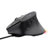 Herná myš TRUST GXT 145 Rexxa pre pravákov USB Type-A 12800 DPI, káblová, RGB koliesko, čierna