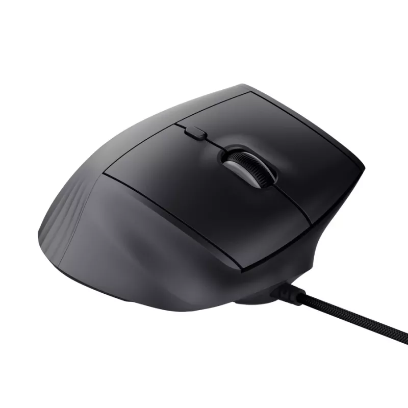 Herná myš TRUST GXT 145 Rexxa pre pravákov USB Type-A 12800 DPI, káblová, RGB koliesko, čierna