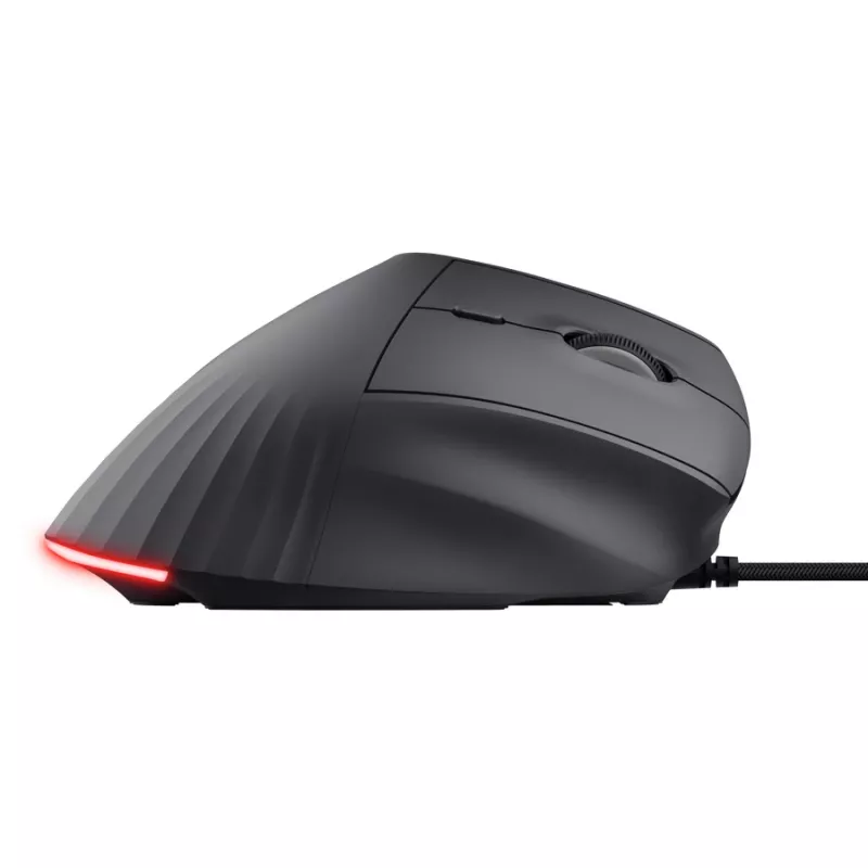 Herná myš TRUST GXT 145 Rexxa pre pravákov USB Type-A 12800 DPI, káblová, RGB koliesko, čierna