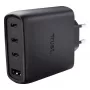 TRUST Maxo 65W AC rýchlonabíjačka do interiéru, 3× USB-C, max. 20V, 2m kábel, čierna