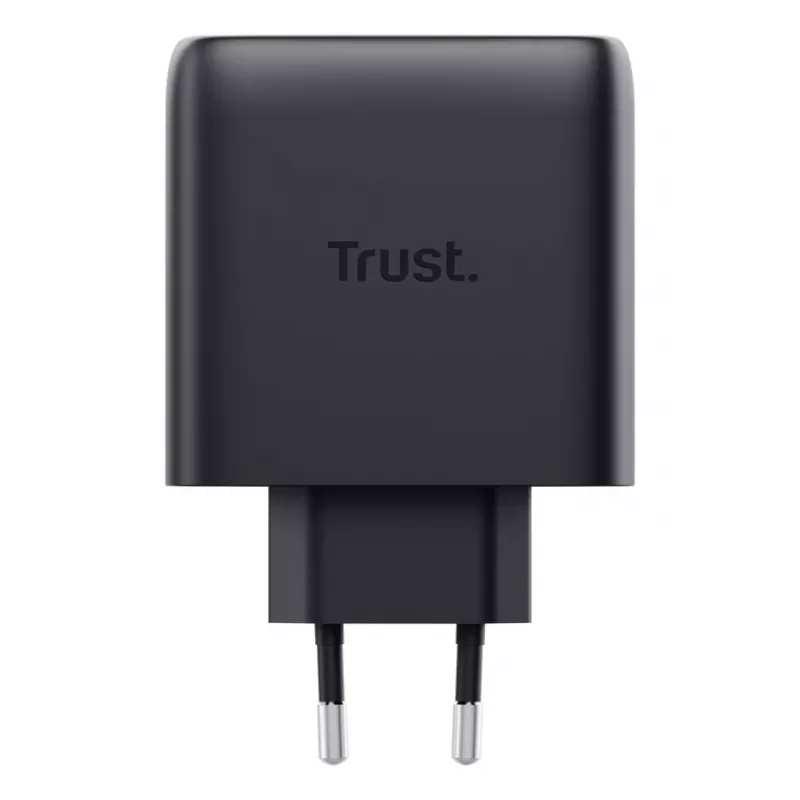 TRUST Maxo 65W AC rýchlonabíjačka do interiéru, 3× USB-C, max. 20V, 2m kábel, čierna