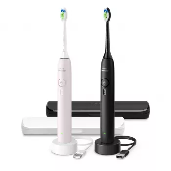 Nabíjacia sonická zubná kefka Philips 3100 series HX4072/42 — 2 rukoväte, 2 hlavice, Li-Ion batéria, režim Daily Care