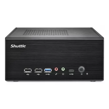 Shuttle XPC tenký Barebone XB860G2 - S1851, Intel H860, 1xDP, 2xHDMI, 2 PCIe sloty (1x 16X & 1x X1), 2x Intel LAN (1G + 2,5G), 8x USB, 3x M.2, 24/7 nepretržitá prevádzka