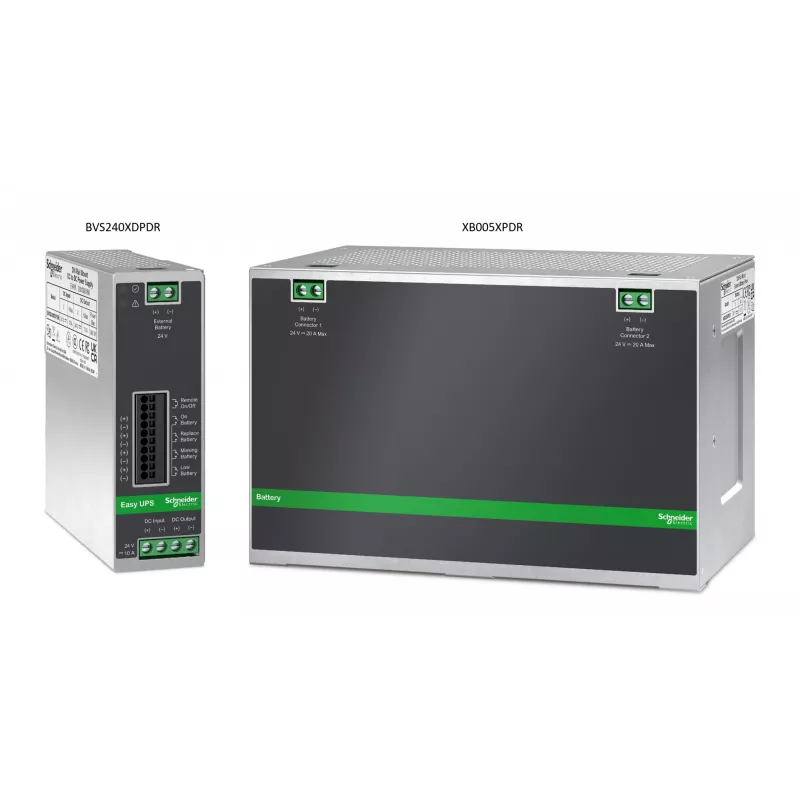 APC BVS240XDPDR 24V DC UPS – 240Watt, 24V, 10A, montáž na DIN lištu, výkonový modul bez batérie