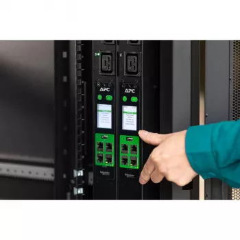 APC Easy PDU Metered ZeroU 16A 230V (18)C13 (3)C19 IEC309, Metered, 0U, jednofázový, vertikálny, čierny, 21 AC výstupov