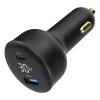 Auto nabíjačka Gembird TA-UC-AC2PD30LCD-CAR-01, USB-C, 30 W, 12–24 V, čierna