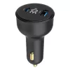 Auto nabíjačka Gembird TA-UC-AC2PD30LCD-CAR-01, USB-C, 30 W, 12–24 V, čierna