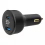 Auto nabíjačka Gembird TA-UC-AC2PD30LCD-CAR-01, USB-C, 30 W, 12–24 V, čierna