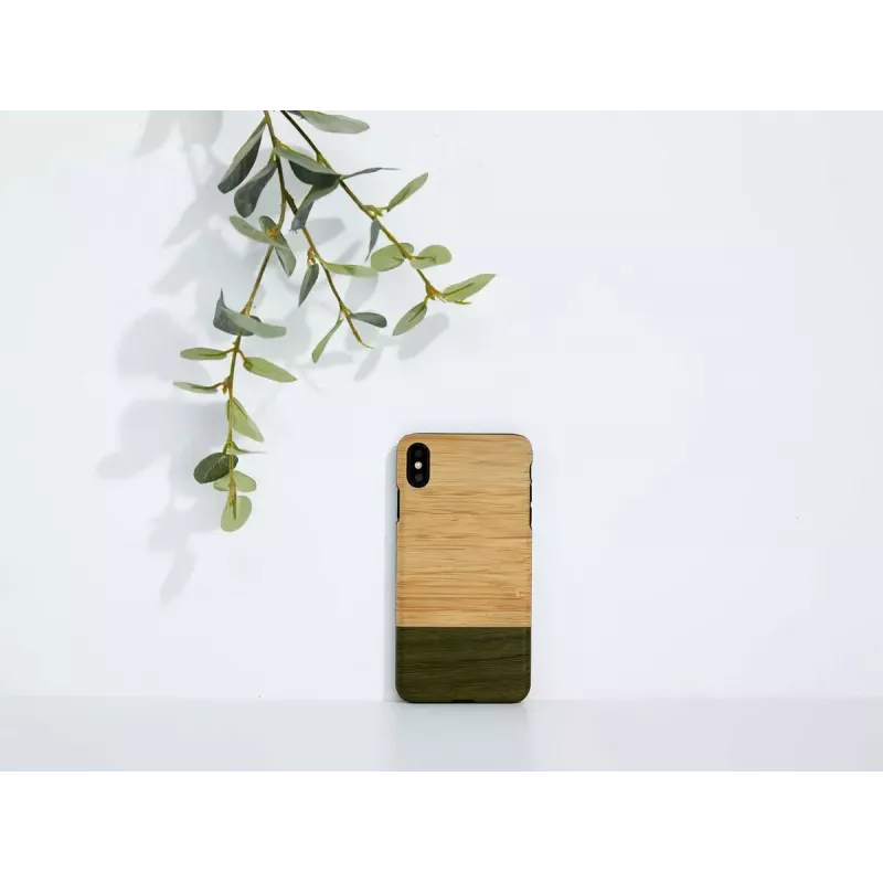 Puzdro na smartphone man and wood pre iPhone X/XS — Bambuswald čierna