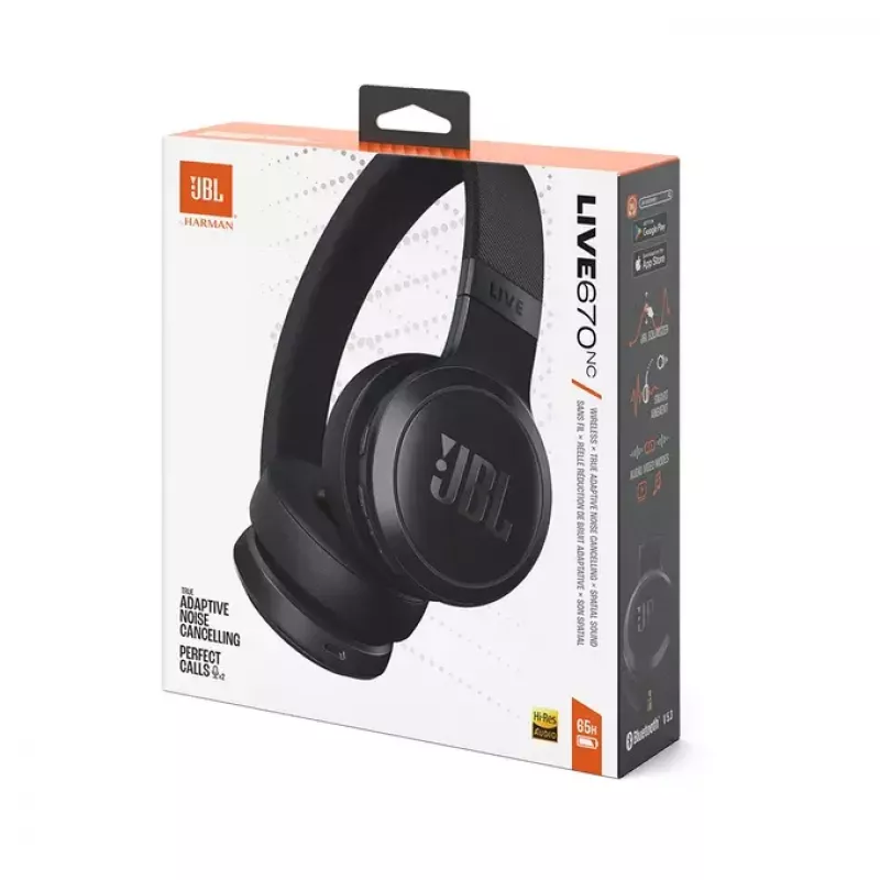 JBL Live 670NC headset bezdrôtový slúchadlá cez hlavu hovory/hudba Bluetooth čierna