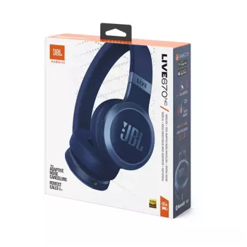 JBL Live 670NC headset bezdrôtový slúchadlá cez hlavu hovory/hudba Bluetooth modrá