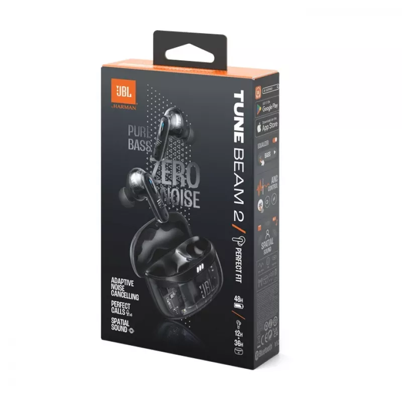 JBL Tune Beam 2 Ghost Edition headset bezdrôtový in-ear hudba/každodenné Bluetooth čierna
