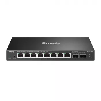 Spravovaný 2,5G Ethernet switch TP‑Link ES210X‑M2 — 8x 2,5G (100/1000/2500), 80 Gbit/s, montáž na stôl/stenu