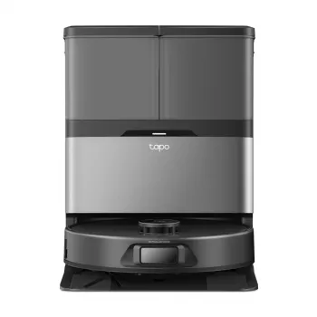 Robotický vysávač TP-Link Tapo RV50 Pro Omni — 0,28 L nádoba na prach, 5200 mAh batéria, základňová stanica s 3 L zásobníkom na prach