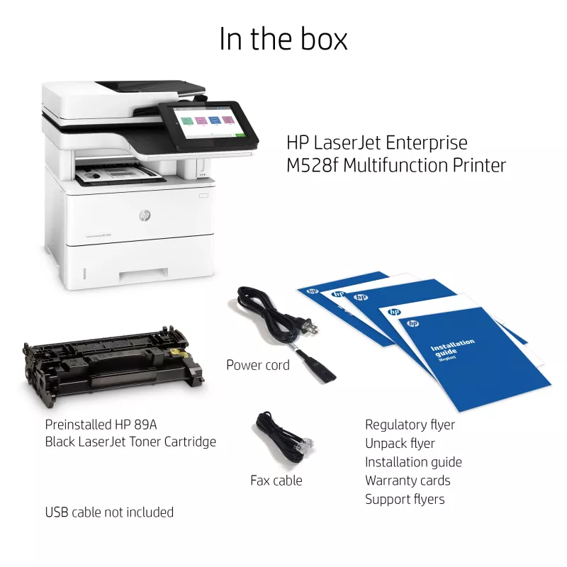 Multifunkčná tlačiareň HP LaserJet Enterprise MFP M528f, laserová, monochromatická