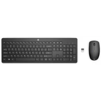 HP 235 bezdrôtová kombinácia myši a klávesnice, plná veľkosť (100 %), bezdrôtová, RF Wireless, čierna, myš súčasťou