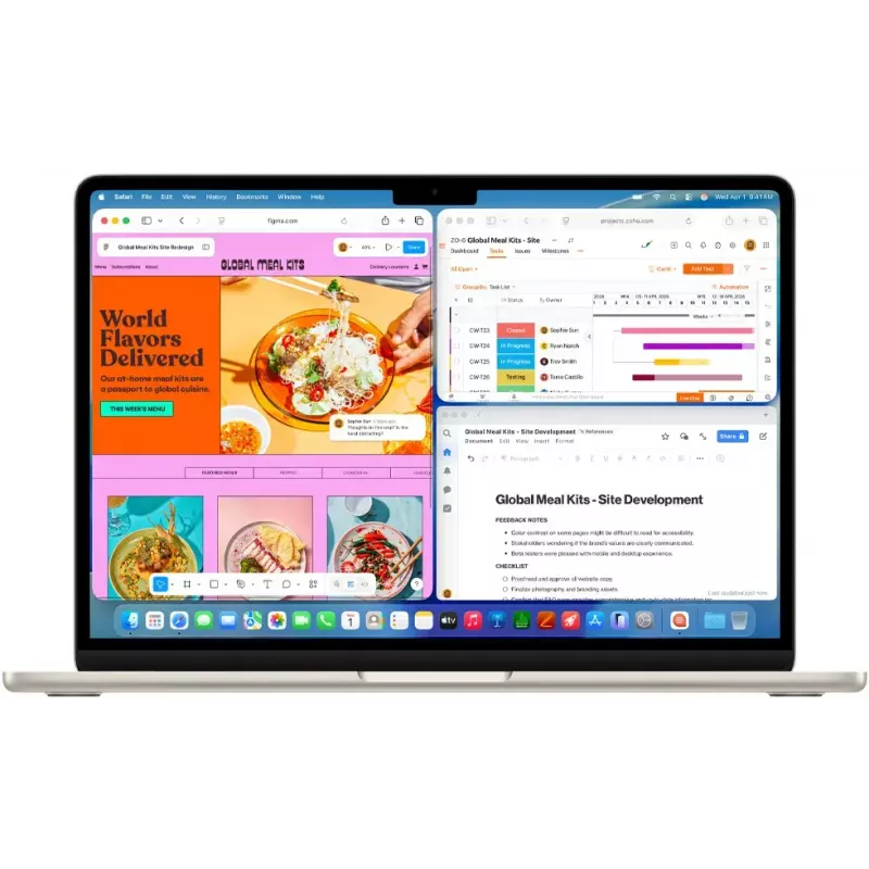 Notebook Apple MacBook Air M5 38,9 cm (15,3 palca) 16 GB RAM 512 GB SSD Wi‑Fi 7 macOS Tahoe tmavomodrý