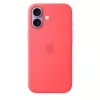 Silikónové puzdro s MagSafe pre Apple iPhone 17 — Bright Guava, vhodné pre 6,3 inch (16 cm) displej