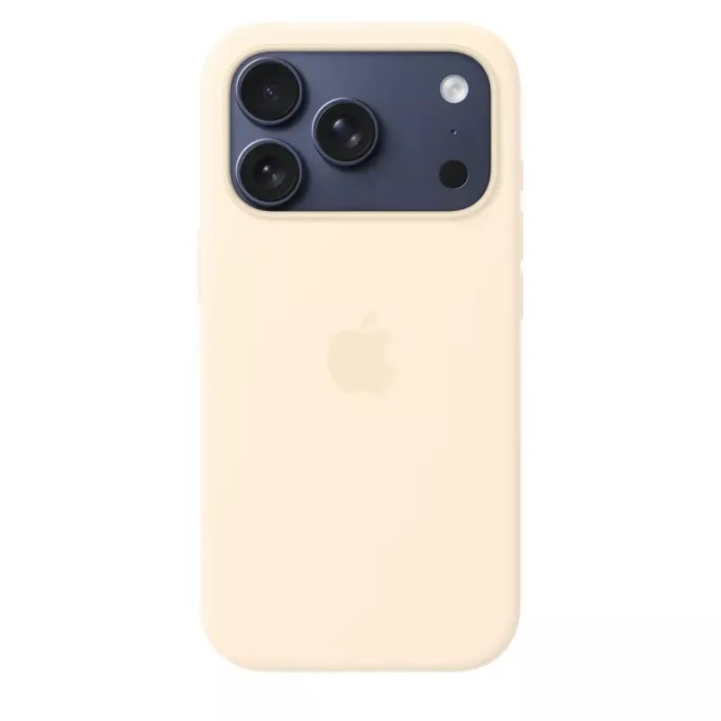 Silikónové puzdro s MagSafe pre Apple iPhone 17 Pro – vanilková, vhodné pre 16 cm (6,3