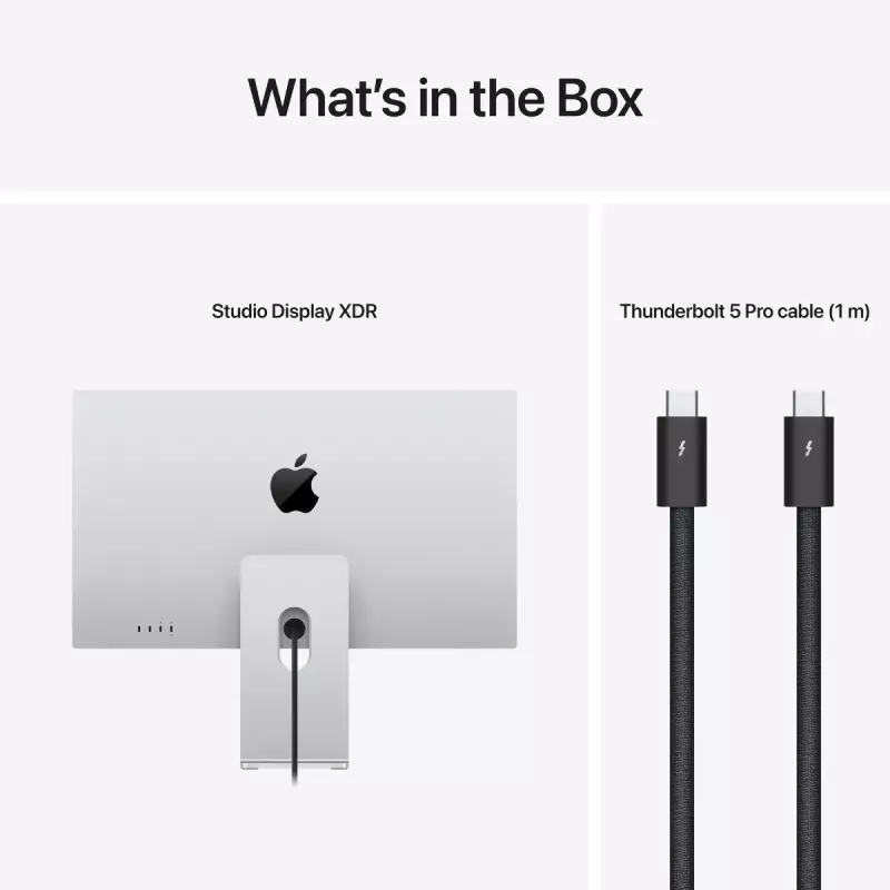 Monitor Apple Studio Display XDR — 27 inch 5K (5120×2880), LED, nanotextúrové sklo, naklápací a výškovo nastaviteľný stojan, strieborná