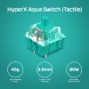 HyperX Alloy Origins Core PBT HX Aqua – mechanická herná klávesnica