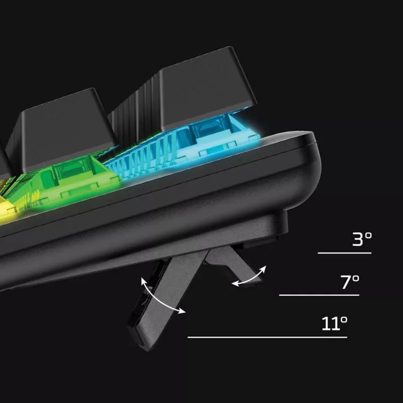 HyperX Alloy Origins Core PBT HX Aqua – mechanická herná klávesnica
