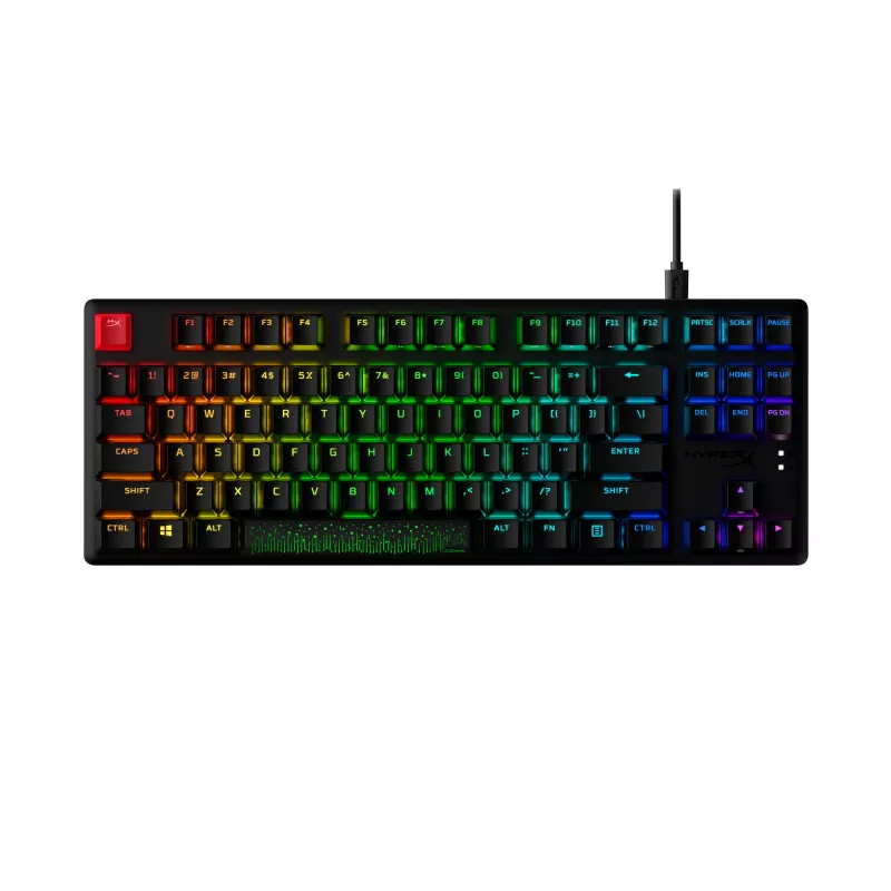 HyperX Alloy Origins Core PBT HX Aqua – mechanická herná klávesnica