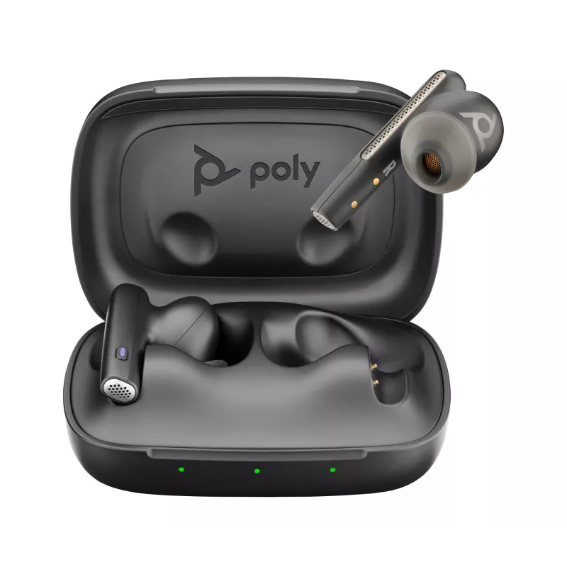 HP Poly Voyager Free 60 UC M Carbon čierne slúchadlá +BT700 USB-C adaptér +Basic Charge Case