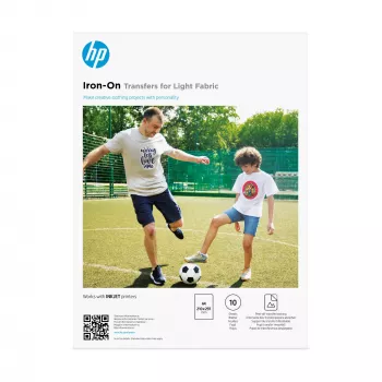 HP Iron-On Transfers pre svetlé látky A4 (210 x 297 mm) 10 listov