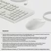 HP 225 káblová kombinácia myši a klávesnice, Full-Size (100 %), káblová, USB, biela, myš súčasťou