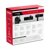 HyperX FlipCast – USB/XLR dynamický mikrofón (čierny), dynamický mikrofón, -10 dB, 20 - 20000 Hz, 0,05 %, 1 Ω, 192 kHz