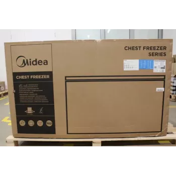 Mraznička Midea MDRC564FEE01 — 418 L netto, energetická trieda E, výška 82,5 cm, 3 koše, biela