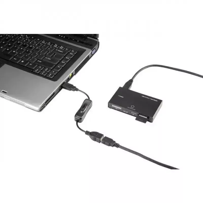 USB kábel Renkforce RF-3322982 0,25 m USB A čierny