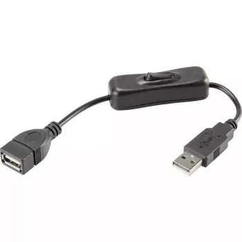 USB kábel Renkforce RF-3322982 0,25 m USB A čierny