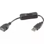 USB kábel Renkforce RF-3322982 0,25 m USB A čierny
