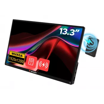 Prenosný monitor VERBATIM 13,3 palca WUXGA (1920x1200) IPS dotyková obrazovka, batéria, USB-A/USB-C, 3,5 mm, hliník, 0,925 kg