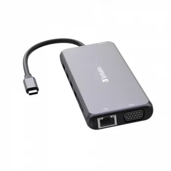 Verbatim CMH-14 USB Type-C 5000 Mbit/s strieborná