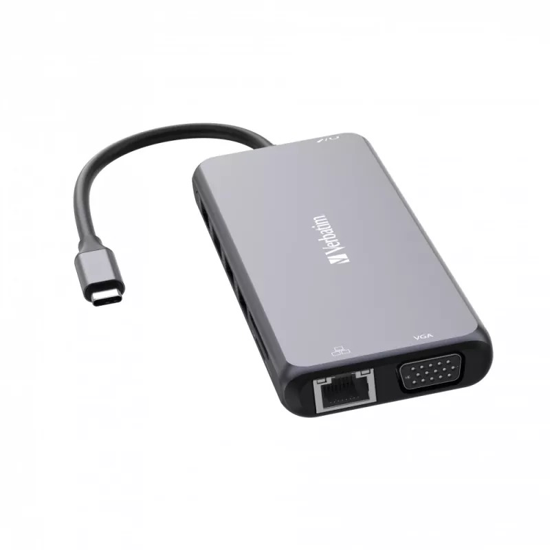 Verbatim CMH-14 USB Type-C 5000 Mbit/s strieborná