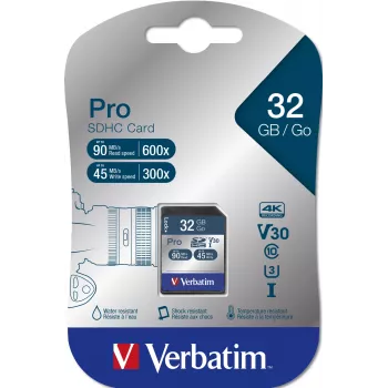 Flash pamäť Verbatim Pro 32 GB SDHC UHS trieda 10