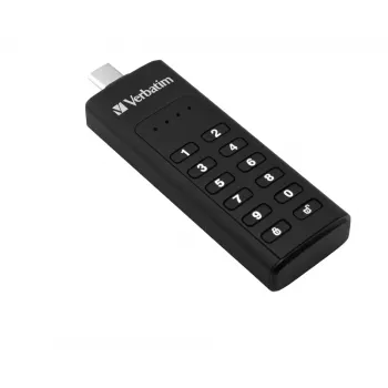 Verbatim Keypad Secure - USB 3.0 disk s ochranou heslom a AES-256 hardvérovým šifrovaním na ochranu vašich dát - 64 GB - čierna
