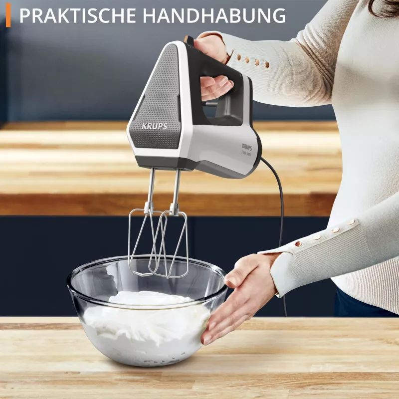 Krups 3MIX 6000 ručný mixér 600 W sivá, biela