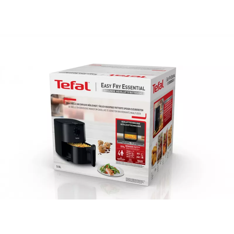 Tefal Easy Fry EY1308 Single 3,5 l samostatne stojaci 1030 W teplovzdušná fritéza čierna