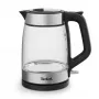 Tefal sklenená kanvica KI605830 elektrická kanvica 1,7 L 2200 W čierna, strieborná, transparentná