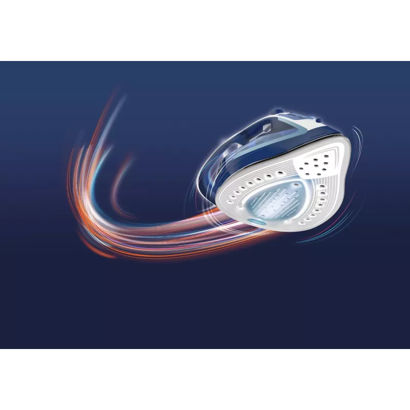 Tefal EasyGliss Plus FV5735 žehlička suchá a parná žehlička Durilium žehliaca plocha 2 500 W modrá, biela