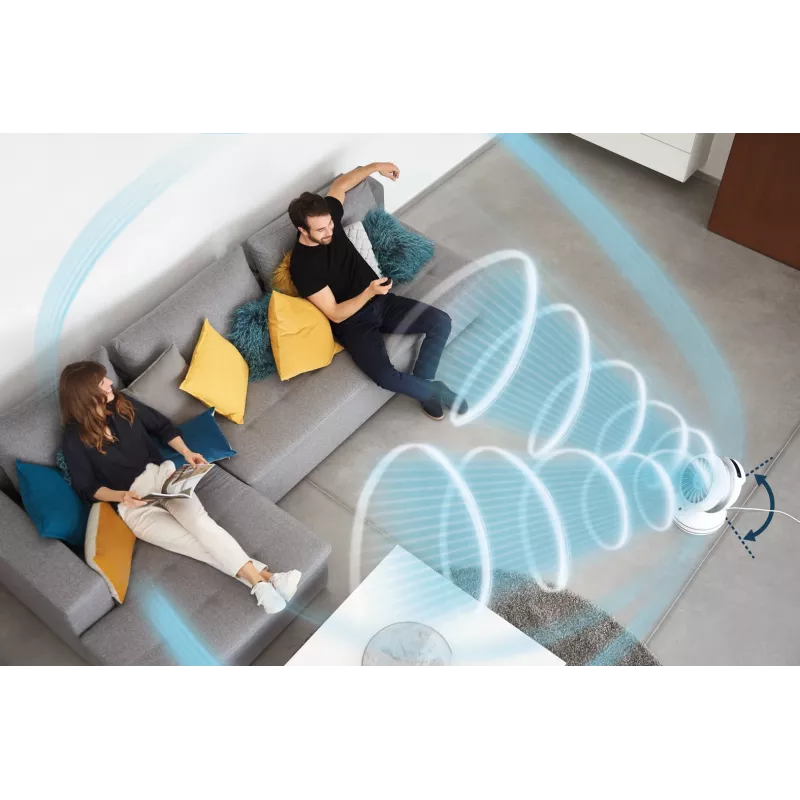 Rowenta HQ7152 interiérový biely, strieborný ventilátor elektrický ohrievač miestnosti