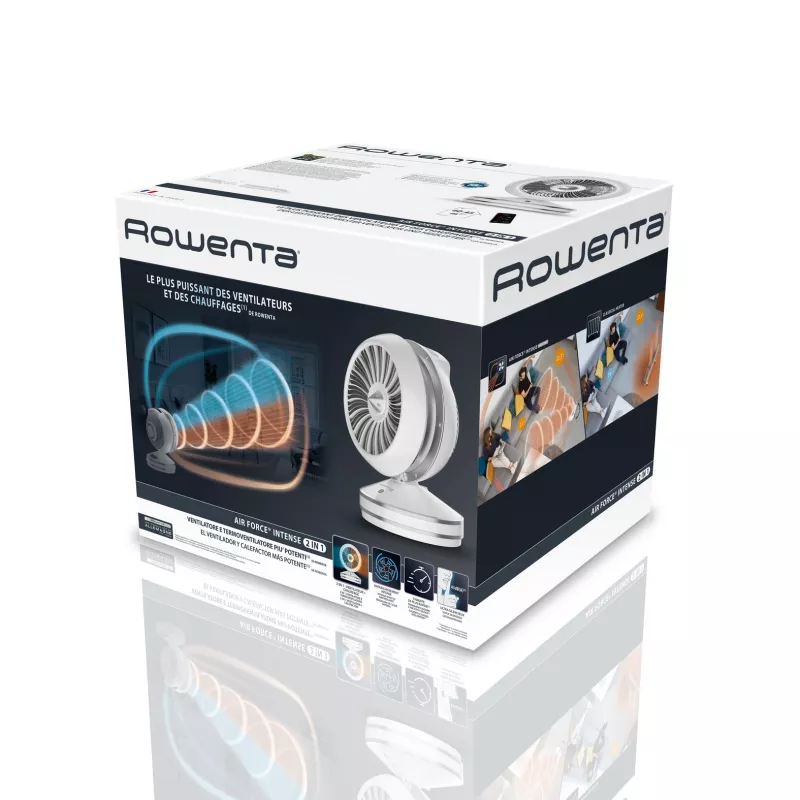Rowenta HQ7152 interiérový biely, strieborný ventilátor elektrický ohrievač miestnosti