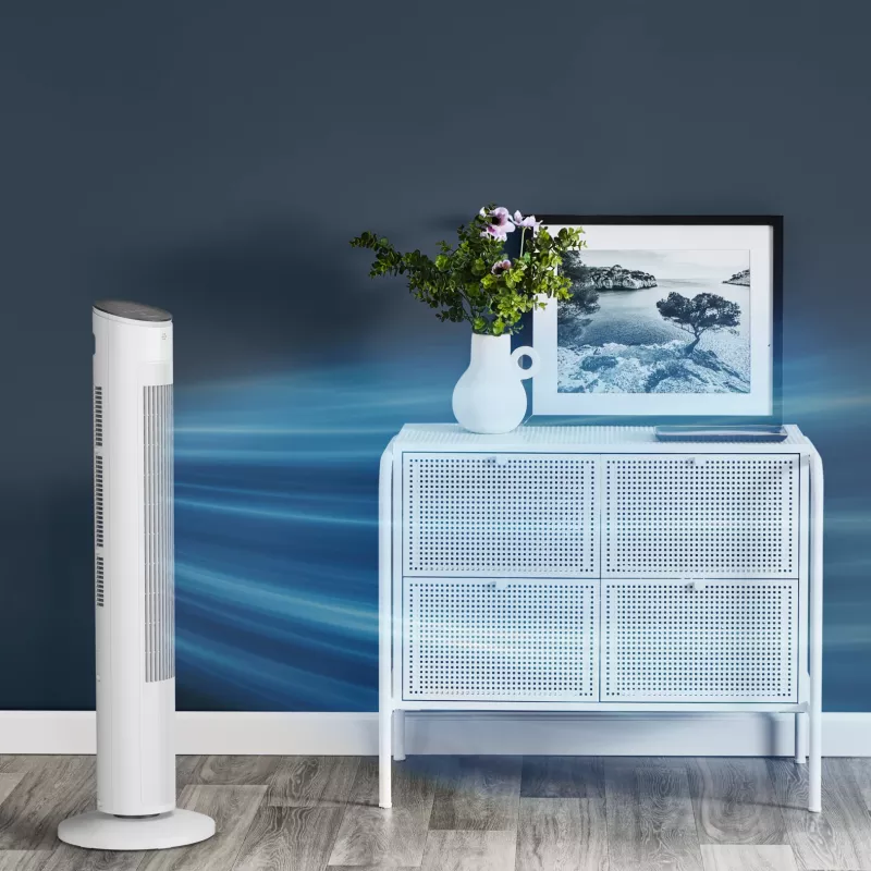 Stojanový ventilátor Rowenta Eole VU6871 biely 40W AC 220-240V